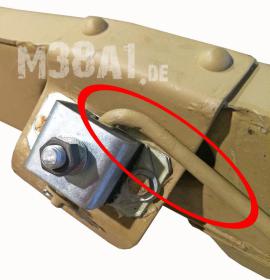 Kühlerhalterung an Motoraufnahme