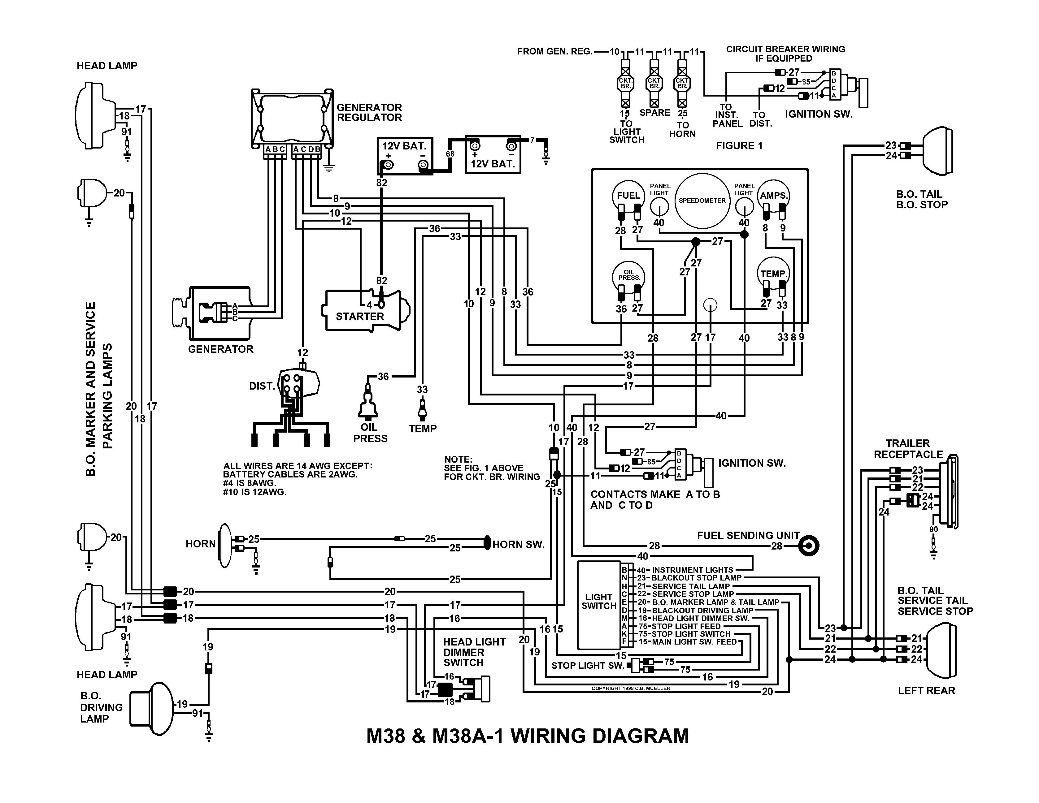 M38a1 Wiring Diagram